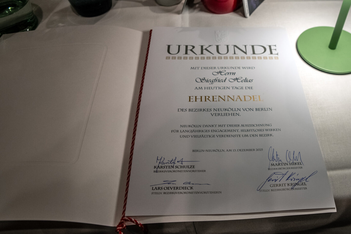 Verleihung der Neuköllner Ehrennadel auf Schloss Britz 3